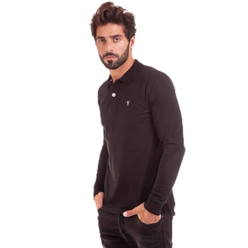 Polo manches longues style rugby uni pour ne plus choisir entre confort et style