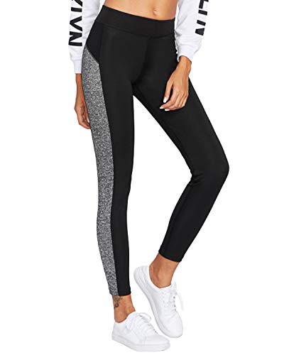 SUNNYME Yoga Pants High Waist Leggings for Workout Running Fitness Sports Tights Black 2XL