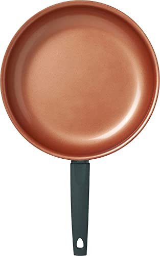 Iko Copper Ceramic Non Stick Fry Pan Dishwasher Safe With Soft Touch Handle (Green, 10 Inch) #TOP1
