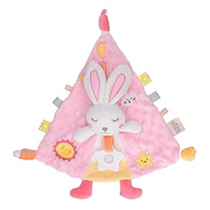 LMHHMIN Rosa Hasen Baby-Sicherheitsdecke Beißring