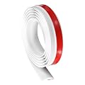 uxcell Floor Transition Strip 3.3ft Self Adhesive Carpet Transition Edging Trim Strip 1 Meter PVC Floor Strip for Height Less Than 3mm, White