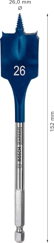 Bosch 1x EXPERT Self Cut Speed Flachfräsbohrer (für Weichholz, Spanplatte, Ø 26,00 mm, Professional Zubehör Bohrmaschine/Schrauber)