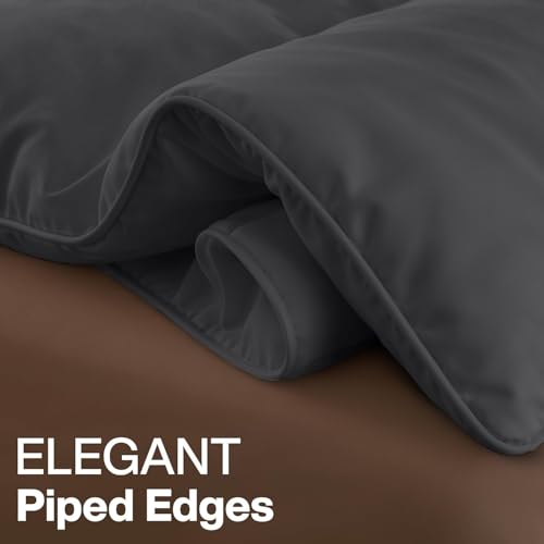 Image of Utopia Bedding Comforter Duvet Insert, Quilted Comforter with Corner Tabs, Box Stitched Down Alternative Comforters California King Size (Grey)