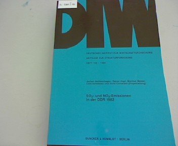 So2- Und Nox-Emissionen in Der Ddr 1982