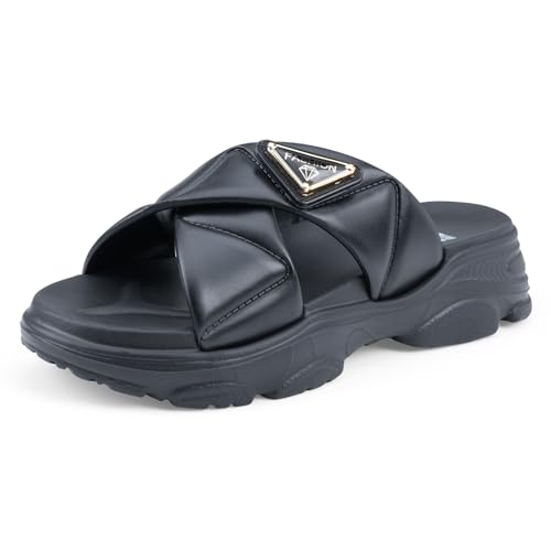 Image of DOCTOR EXTRA SOFT Women's Fashionable Buckle Sliders /Slippers with Cushion FootBed for Adult | Comfortable & Light Weight| Stylish & Anti-Skid| Waterproof & Everyday Flip Flops for Ladies Girls D-521