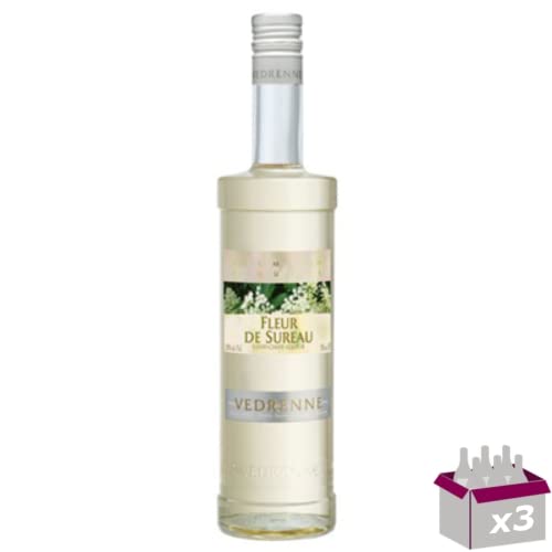 Lot de 3 Vedrenne - Liqueur de fleur de sureau 20° - 70cL
