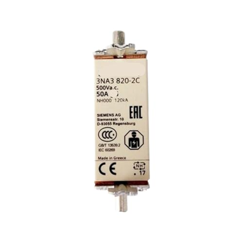 Fusible 50A 500V coupure ultra rapide NH000 modèle 3NA3820-2C