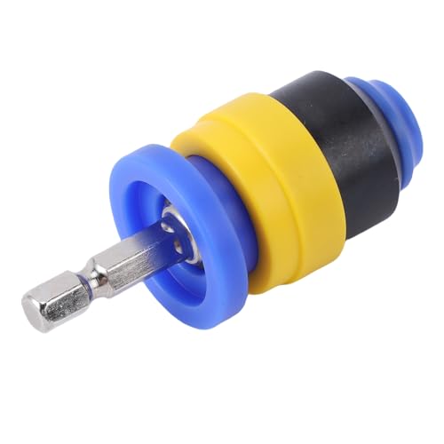 RASTKY Portapuntas de Destornillador de Profundidad Ajustable Magnético Material a Prueba de Desgaste para Paneles de Chapa de Madera Amarillo Azul para Tableros de Melamina