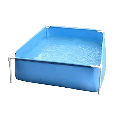 FHISD Faltbarer Pool, Rund für Kinder Aufblasbares Planschbecken, Stent-Außenpool, Spielbecken (1,5 x 1,5 x 0,4 m) – Bild 3