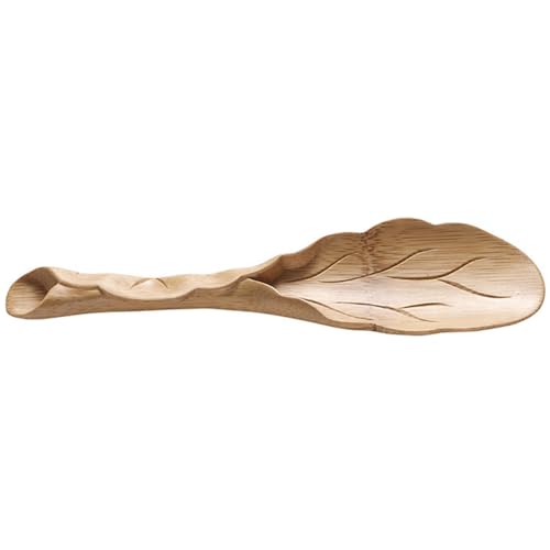 HOMSFOU Mini Bamboo Tea Scoops - Loose Leaf Tea Spoon Practical Wooden Spoon Accessories