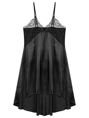 Men's Sissy Lingerie V Neck Crossdresser Nightwear Sheer Lace Chemise Mini Teddy Dress3