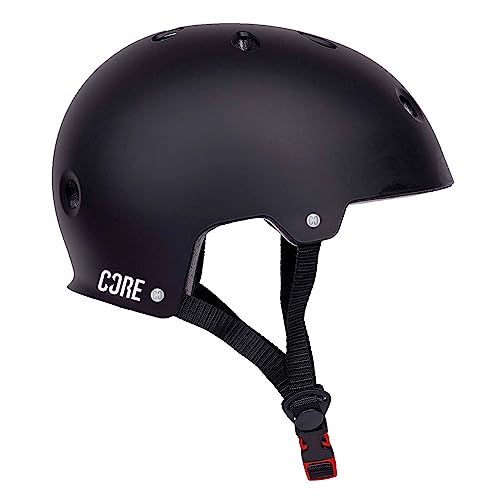 Amazon Core CORE Protection Action Sports Helmet Skate/BMX/Bike/MTB/Roller Derby/Scooter - Black, S/M #ad
