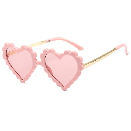 Toddler Heart Sunglasses for Girls - Kids Cute Heart Shaped Glasses Age 3-103