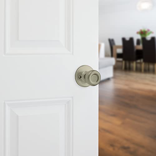 Image of Kwikset 94880-572 Tylo Door Knob, Dummy, Antique Brass (Pack of 2)