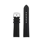 HCPHCVEVVK Cinturino in nylon Lea/ther Bottom 22mm Nero Rosso Arancione Linee blu Cinturino da uomo adatto for Longines Adatto for Heritage Adatto for Avigation L2.838.4(Black black-S pin)