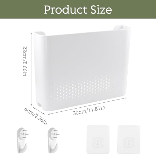 alwaiiz Router Aufbewahrungsbox, Router Box Wand 30x22x6cm, Ventilation et Dissipation de Chaleur WLAN Box Verstecken, für Aufbewahrung von Routern