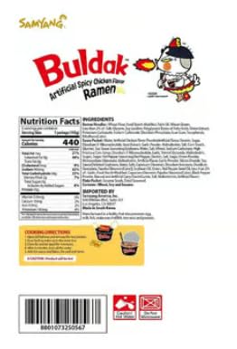 Miniatura 2 de Samyang Buldak Ramen salteado, pollo picante original, 3.7 onzas, 6 unidades