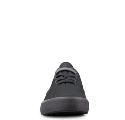 Lugz Lear Classic Casual Sneakers for Men – Lace‑Up Canvas Shoes, Everyday Footwear, Black, Size 11 angle 2
