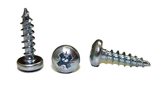 200 Panhead PZ2 galvanizado semicircular cabeza de cabeza redonda madera Tornillos 4 x 16 mm