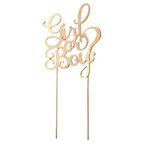 Tomaibaby Mädchen Oder Junge Kuchen Topper Cupcake Topper Kuchen Dekor Pick für Jungen Und Mädchen Baby Dusche Party Kuchen Dekoration