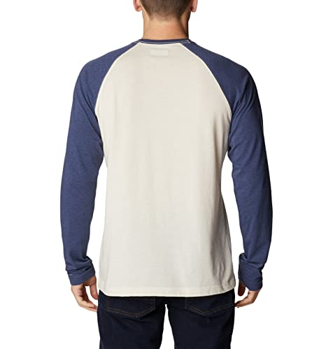 Columbia Men's Thistletown Hills Raglan Tee, Chalk/Heather/Dark Mountain Heather, X-Large #TOP19