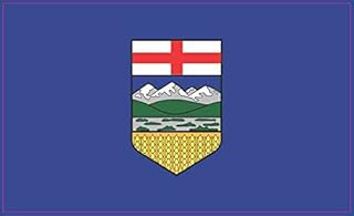 StickerTalk Alberta Canada Flag Magnet, 5 inches by 3 inches