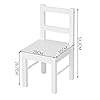 UTEX Child's Wooden Chair Pair for Play or Activity, Set of 2, White … #2