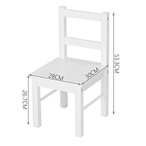 Utex Child's Wooden Chair Pair For Play Or Activity, Set Of 2, White … #TOP2