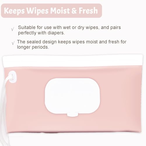 image for eoscasely Wipe Dispenser and Wipes Container, 2 Pack Reusable Wipes Ho