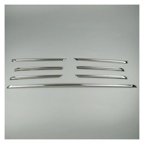 Calandre avant voiture autocollants de couverture grille centrale acier 7 pcs