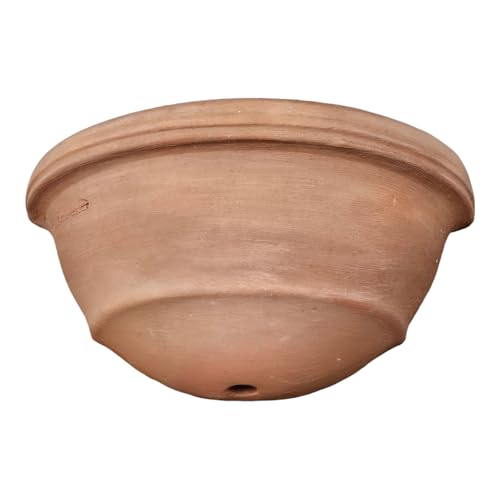 Teramico Blumentopf Pflanzgefäß für die Wand Vaso a Muro Terracotta FROSTFEST -QUALITÄTSWARE- -Italienisches Terracotta- Ideal für den Außenbereich für Garten, Balkon und Terrasse (31cm)