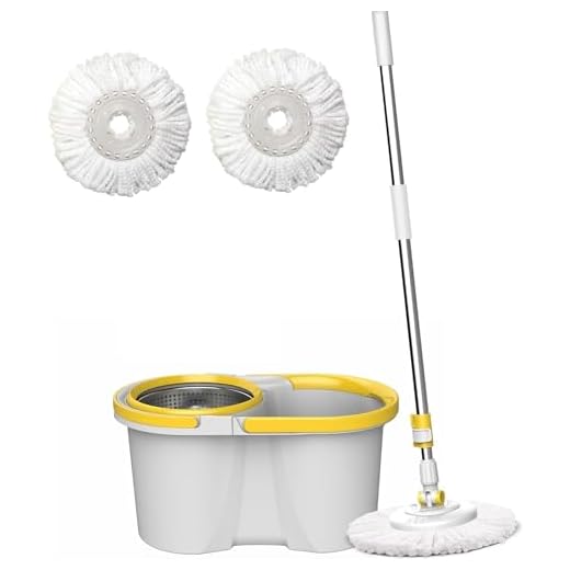 Balde Mop Concept Max Esfregão Com Cesto Inox Cabo 1,60 Metros Com 3 Refis