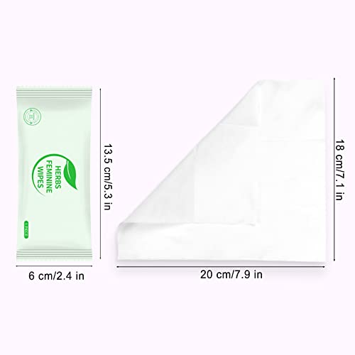 Image of Feminine Hygiene Wipes Individually Wrapped,50 Pcs Intimate Wipes | Alcohol Free,Ph Balanced,Plant Extracts,Travel Work Essential Feminine Care,for Women to Give Friends Homeless