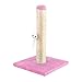 Nobleza – Poste rascador para Gatos de sisal con Juguete. Pequeño, Color Rosa Medidas: 25 * 25 * 35 cm
