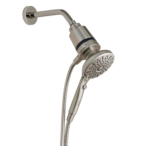 SEVENTY 5-Setting Magnetic Handheld Built-in Filtered Showerhead in Brushed Nickel