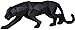 TXYFYP Panthère Sculpture Ornements, Panthère Sculpture/Statue Géométrique Moderne Résine Léopard Ornements/Art Artisanat Décor pour Maison Bibliothèque Fenêtre Magasin - Noir, Small