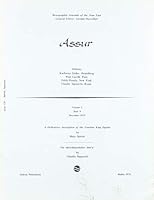 A Dedicatory Inscription of the Urartian King Ispuini, Ein Mittelassyrischer Ba'iru (Assur) 0890039925 Book Cover