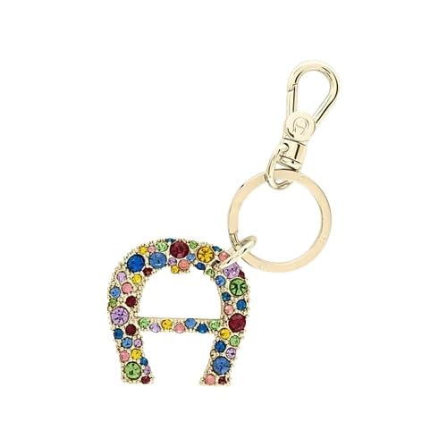 Aigner Schlüsselanhänger Kristalle, Gold-Multicolor