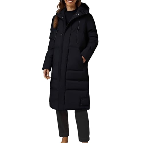 szvbofueck Abrigo de invierno largo para mujer, abrigo con