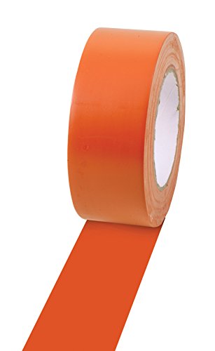 Image of Champion Sports Vinyl Tape, 2 inch Wide x 60 Yards Long, Orange - Durable Floor Marking Tape - Schools, Gyms, Restaurants