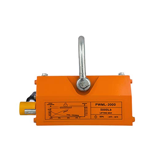 Prowinch 2 Ton Magnetic Lifter 4000 lbs Capacity Crane Hoist Lifting Magnet Neodymium Iron 2000 kg Metal Lifting Magnet