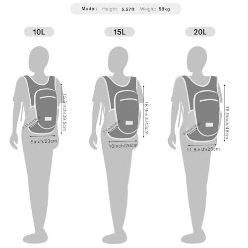 G4Free 10L/15L Lightweight Foldable Hiking Backpack