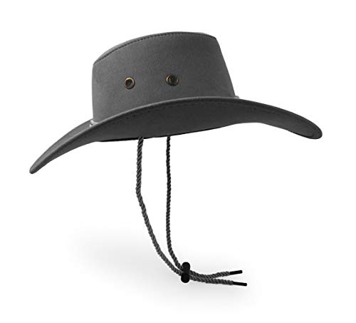 Cowboy Hat, Sun Hat Faux Felt Leather Suede Travel Cap Western Hat Outdoor Sun Protect Grey #TOP3