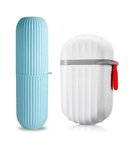 Image of Travel Set - 1 Pcs Soap Case & 1 Pcs Toothbrush Case | Portable, Leakproof & Hygienic Storage for Travel, Gym & Camping