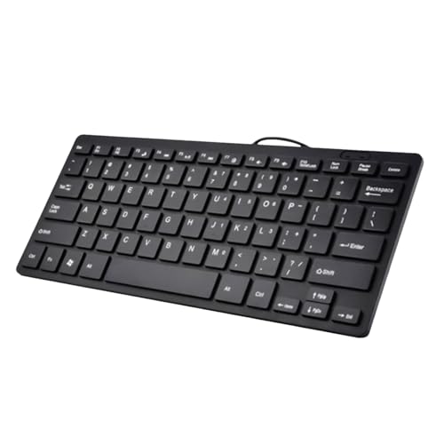 Doiyislem Teclado para computadora portátil, Teclado para computadora portátil - Teclado con Cable de bajo Ruido | Dispositivo de mecanografía Ligero, Teclado ultradelgado, mecanografiador portátil