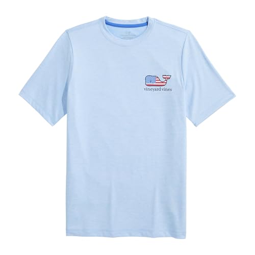 vineyard vines Boys' USA Flag Whale Short-Sleeve Harbor Performance Tee2