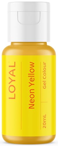 Image of Loyal Gel Food Coloring | Vibrant Color for Buttercream, Fondant, Royal Icing, Gum Paste, Marzipan and Cake Batter | Gel-Based Concentrated Food Dye - 20ml Neon Yellow