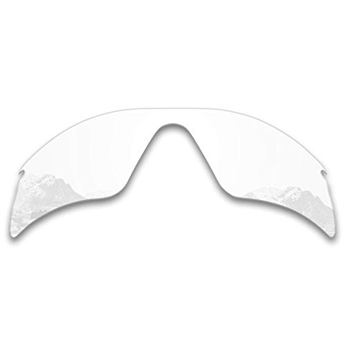 Puzzley Mirror Polarized Replacement Lenses for Oakley Radar Range Sunglasses - Clear Non Polarized