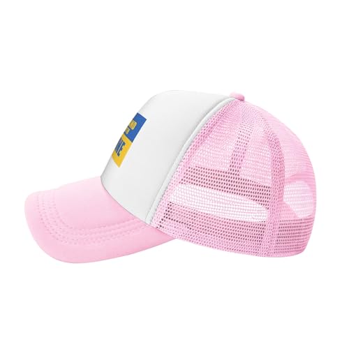 Vetrova I Stand with Ukraine Trucker Hats Support Ukraine Hat Adjustable Mesh Back Baseball Cap for Kids2