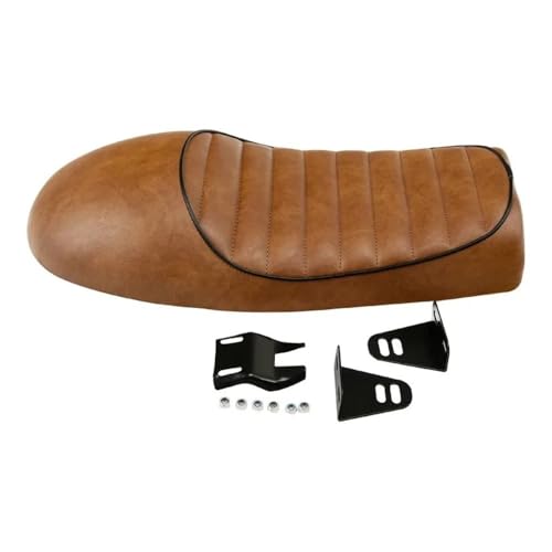 Asiento universal de moto acabado plano y joroba vintage para Suzuki GN y CB750 3